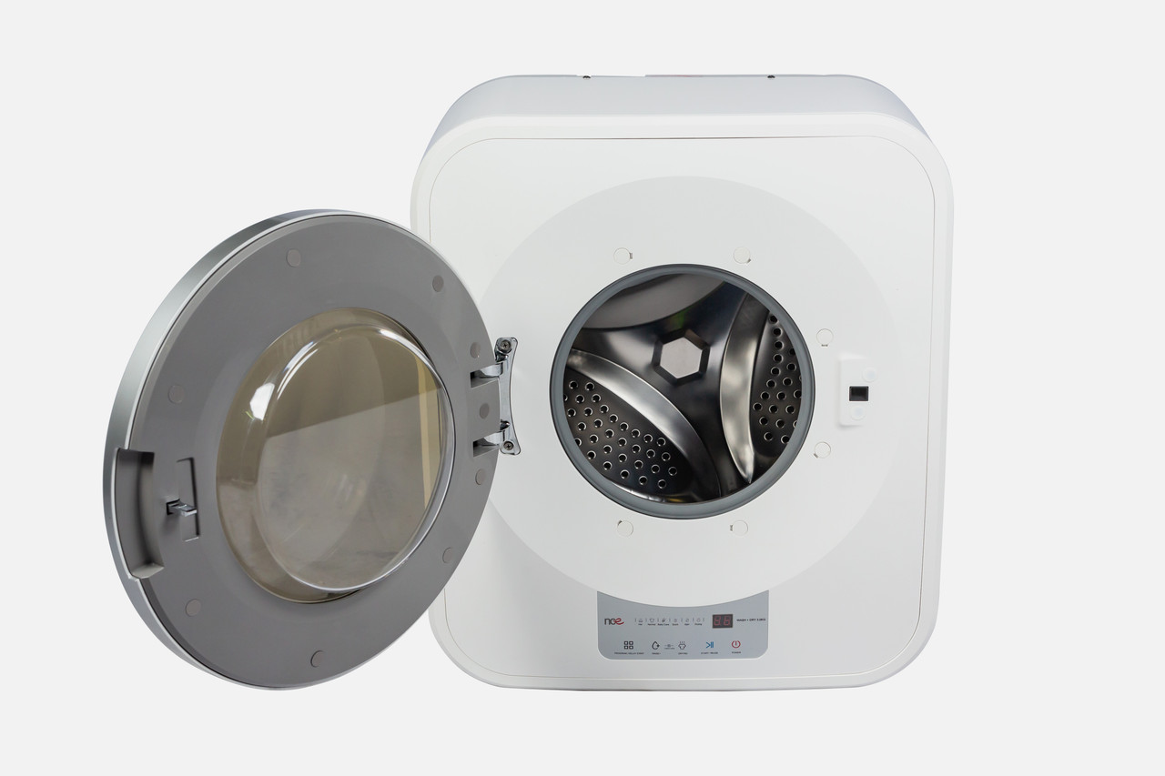 NCE wall mount washer dryer installed in caravan