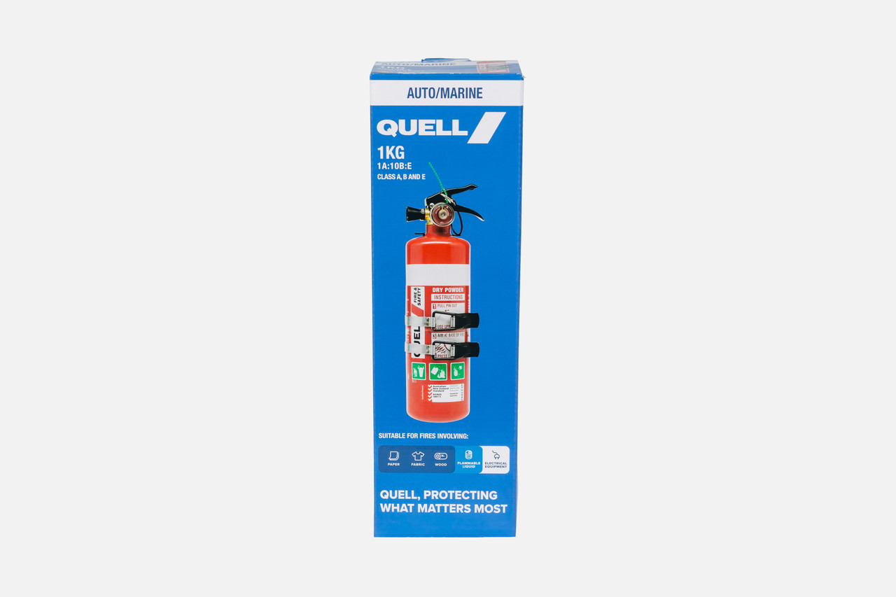 QUELL 1kg Fire Extinguisher With Bracket