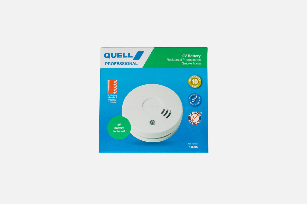 QUELL Smoke Detector Photoelectric Hush/Test