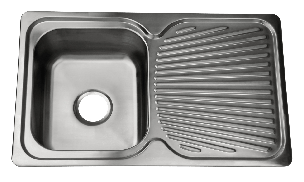 NCE Stainless Steel Sink Rolled Edge 780x480x180mm