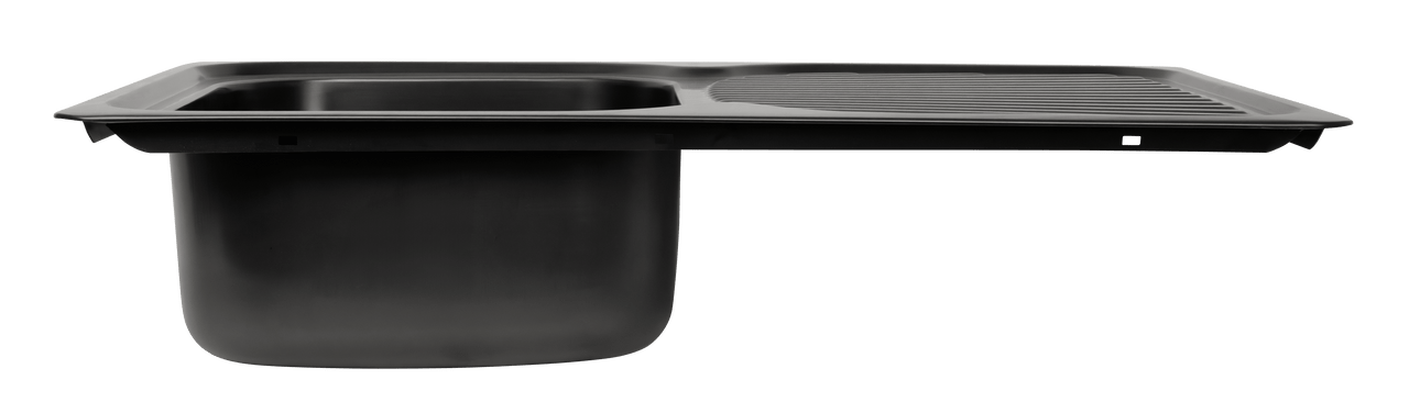 NCE Nano Black Sink Rolled Edge 780x480x180mm