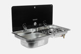 CAN 2 Burner Gas Stove & Sink Left