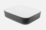 NCE Ceramic Basin Black & White 500mm x 385mm x 130mm