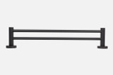 NCE Double Towel Rail Black