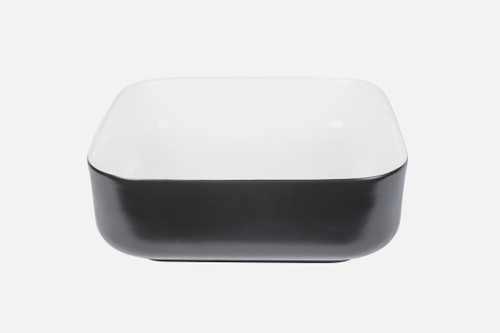 NCE Ceramic Basin Black & White 385mm x 385mm x 135mm