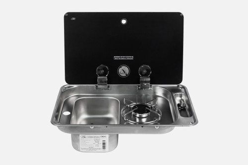 CAN 1 Burner Gas Stove & Sink Left