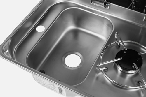 CAN 1 Burner Gas Stove & Sink Left Piezo