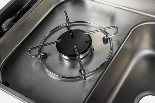 CAN 1 Burner Gas Stove & Sink Right Piezo