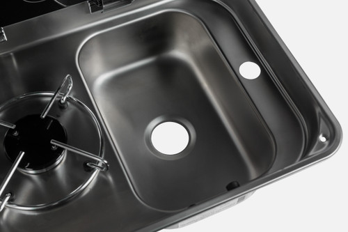 CAN 1 Burner Gas Stove & Sink Right Piezo