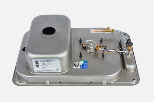 CAN 1 Burner Gas Stove & Sink Right Piezo