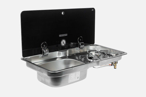 CAN 2 Burner Gas Stove & Sink Left