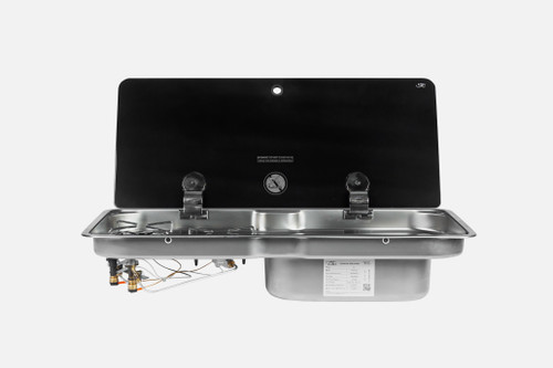 CAN 2 Burner Gas Stove & Sink Right
