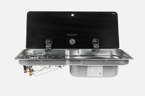 CAN 2 Burner Gas Stove & Sink Right
