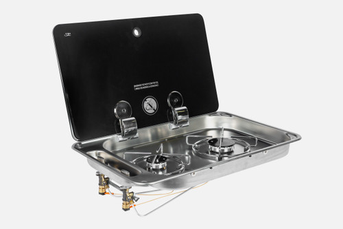 CAN 2 Burner Gas Stove Manual Ignition