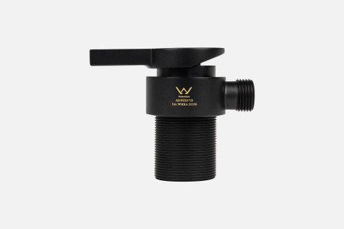 NCE Long Thread Shower Mixer Matte Black