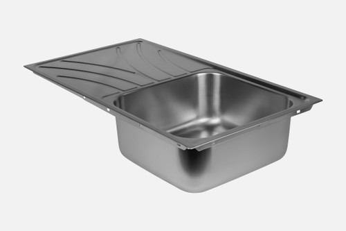 NCE Square Sink With Drainer 780x440x180mm