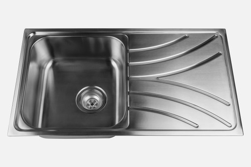 NCE Square Sink With Drainer 780x440x180mm
