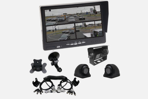 NCE Quad Reverse Camera Kit with 7" Monitor