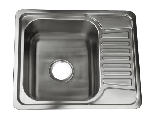 NCE Stainless Steel Sink Rolled Edge 588x496x180mm