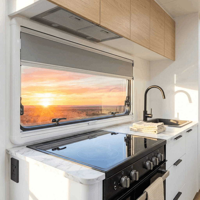 Caravan windows and blinds