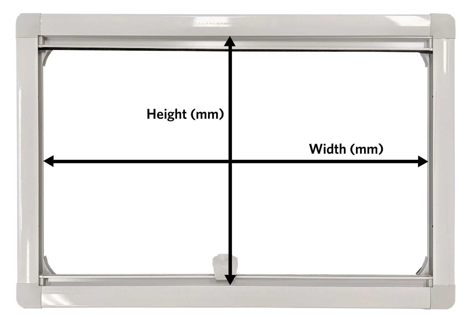 How to measure caravan blinds using the visible window opening width and height