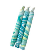 Rock Pool Dip Dye Taper Candle Trio