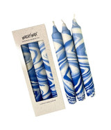 Blue Brilliance candle: The bright glow of this marbled candle fills your space with empowering energy, perfect for boosting self-esteem and achieving your goals.