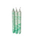 Mint Marbled Candles Set