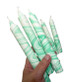 Mint Marbled Candles Set