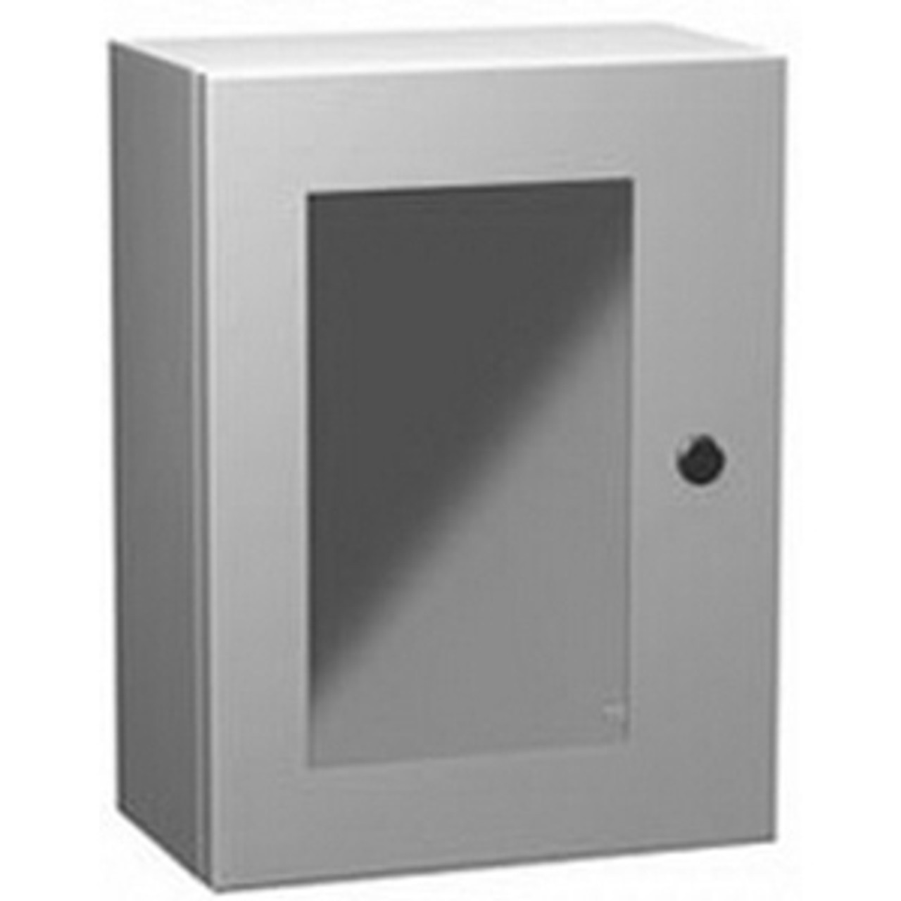 EN4SD24208WGY | 24 x 20 x 8 Steel Enclosure with Window and Quarter Turn  Slots