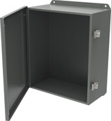 HJ161410HLP | Hammond Manufacturing 16 x 14 x 10 Steel enclosure with hinged cover and metal clamps
