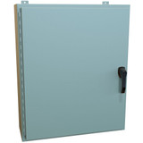 HW363010GYHK | Hammond Manufacturing 36 x 30 x 10  Mild steel enclosure with hinged door and handle