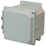 PCJ664HF | Hammond Manufacturing 6 x 6 x 4 Hinged 2-Screw Junction Box Cover