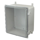 PCJ16148CCNL | Hammond Manufacturing  16 x 14 x 8 Hinged Nonmetal Snap Latch Clear Junction Box Cover