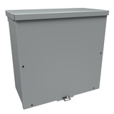 C3R12126SCNKO Hammond Manufacturing 12in x 12in x 6in Steel enclosure with lift-off cover and screws with knockouts