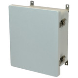 PJ12106T Hammond Manufacturing 12in x 10in x 6in Fiberglass Enclosure with Hinged Cover and Stainless-Steel Twist Latch