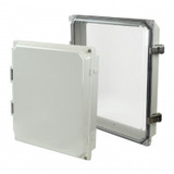 PJHMI108L | Hammond Manufacturing 10 x 8 x 1 HMI Cover Kit with hinged cover and snap latch