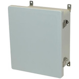 AM1426L | 14 x 12 x 6 Fiberglass enclosure with hinged cover and snap latch