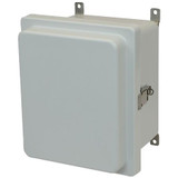 AM1086RL | Fiberglass enclosure with raised hinged cover and snap latch