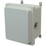 AM1086RT | Fiberglass enclosure with raised hinged cover and twist latch