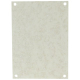 PF142 Allied Moulded Products Fiberglass back panel for use with 14in x 12in fiberglass enclosures