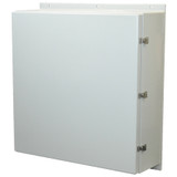 AM363612L | 36 x 36 x 12 Fiberglass enclosure with hinged cover and snap latch