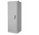 AM722525FS | 72 x 25 x 25 Fiberglass free standing enclosure with hinged cover and 3-point handle