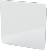 SCE-24P24 Saginaw Control and Engineering White Carbon Steel Back Panel (For use with 24in x 24in enclosures)