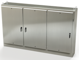 SCE-72XM3EW18SS | Saginaw Control & Engineering 72 x 117.5 x 18 S.S. 3DR XM Enclosure