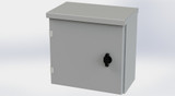 SCE-12R1206LP | Saginaw Control & Engineering 12 x 12 x 6 Type-3R Hinged Cover Enclosure