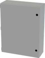 SCE-20166ELJ Saginaw Control and Engineering 20in x 16in x 6in Carbon Steel Enclosure with Hinged Cover and Quarter Turn Latches