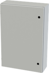 SCE-36EL2408LPLG Saginaw Control and Engineering 36in x 24in x 8in Carbon Steel Enclosure with Hinged Cover and Quarter Turn Latches