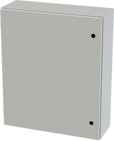 SCE-36EL3010LPLG Saginaw Control and Engineering 36in x 30in x 10in Carbon Steel Enclosure with Hinged Cover and Quarter Turn Latches