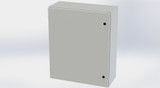SCE-36EL3012LPLG Saginaw Control and Engineering 36 x 30 x 12Carbon Steel Enclosure with Hinged Cover and Quarter Turn Latches